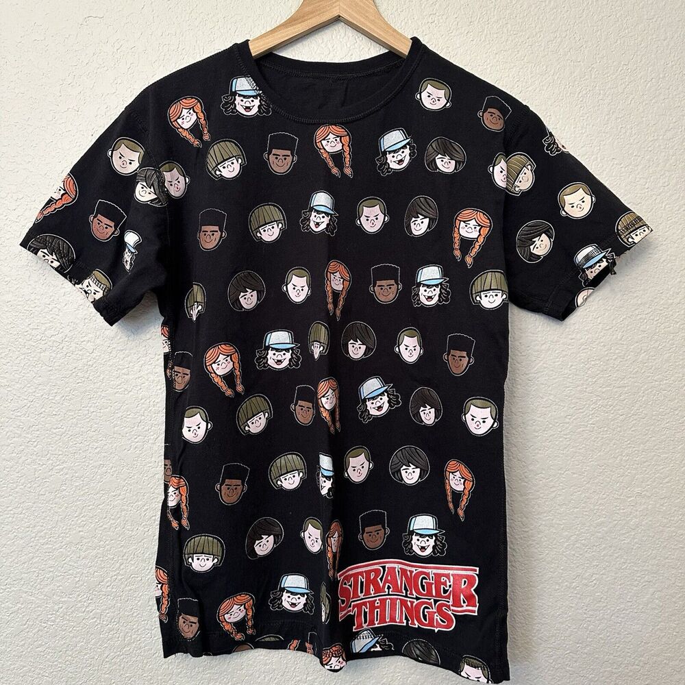 Stranger Things Graphic Youth Sz M* Short Sleeve Top Reversible T-Shirt EUC